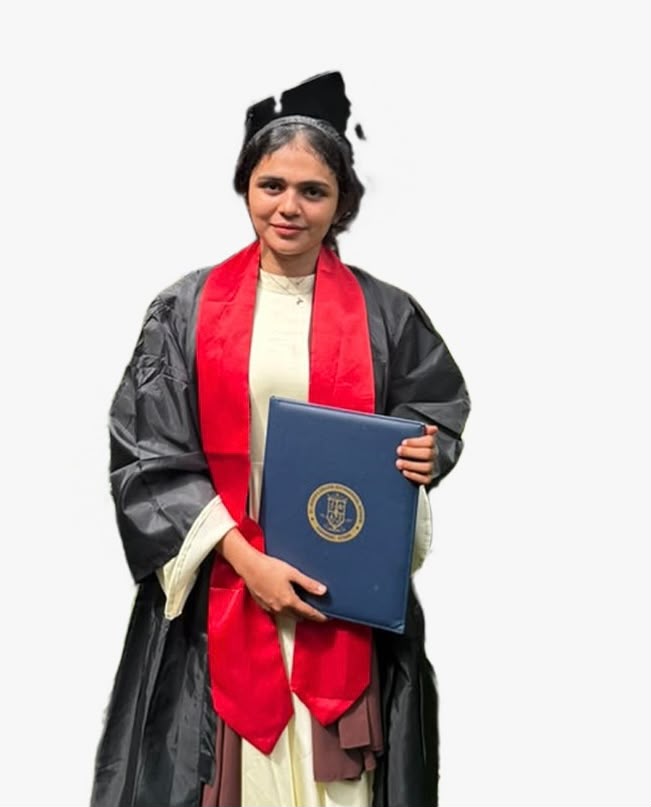 this is Nidha's, graduation picture