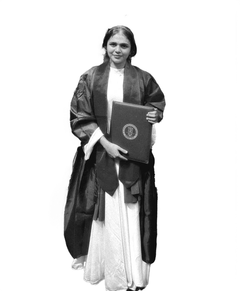 This is NIDHA'S Graduation picture
