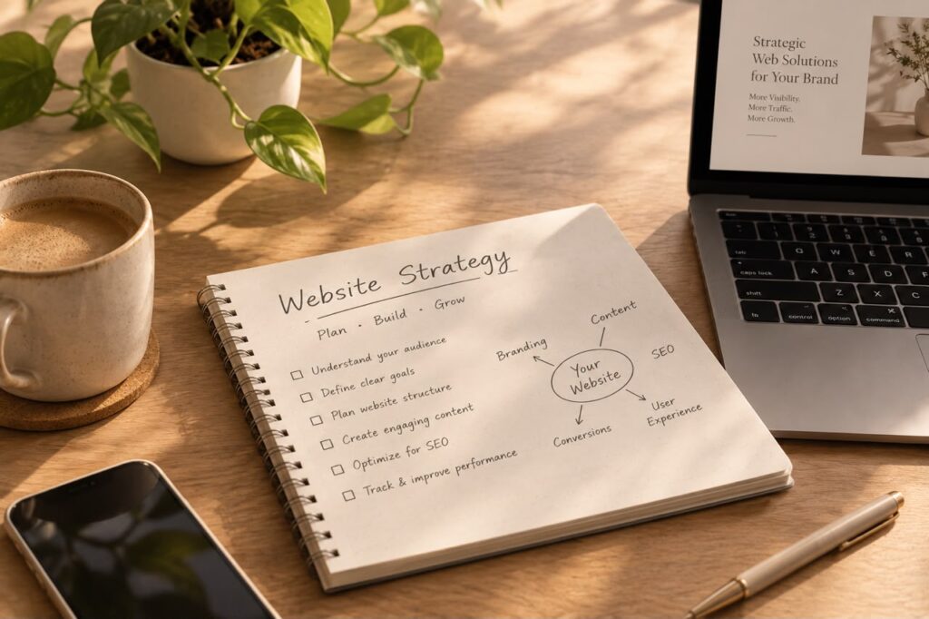 This is a picture of content and website strategy planning